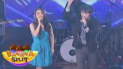 Kean Cipriano and Eunice Jorge sing "Islands In The Stream"