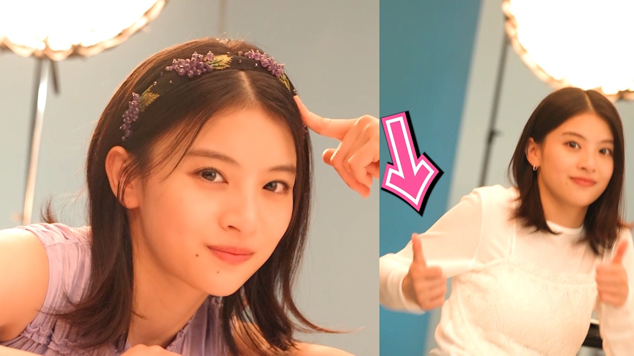 【ギャップにきゅん】出口夏希、美貌全開からおちゃめなダブルグッド!撮影裏でポーズ連発