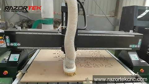 #woodworkingcnc#3axiscncrouter Razortek 1325 1530 CNC router for cutting wood with t slot table