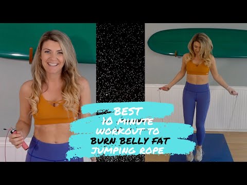 10 minute home workout to lose belly fat jumping rope