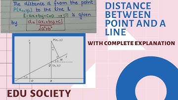 DISTANCE BETWEEN A POINT AND A LINE|  ANALYTIC GEOMETRY|