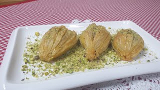 طريقه عمل البقلاوة التركيه بالتفصيل ??#المحارة #turkish_baklava A to Z #midye