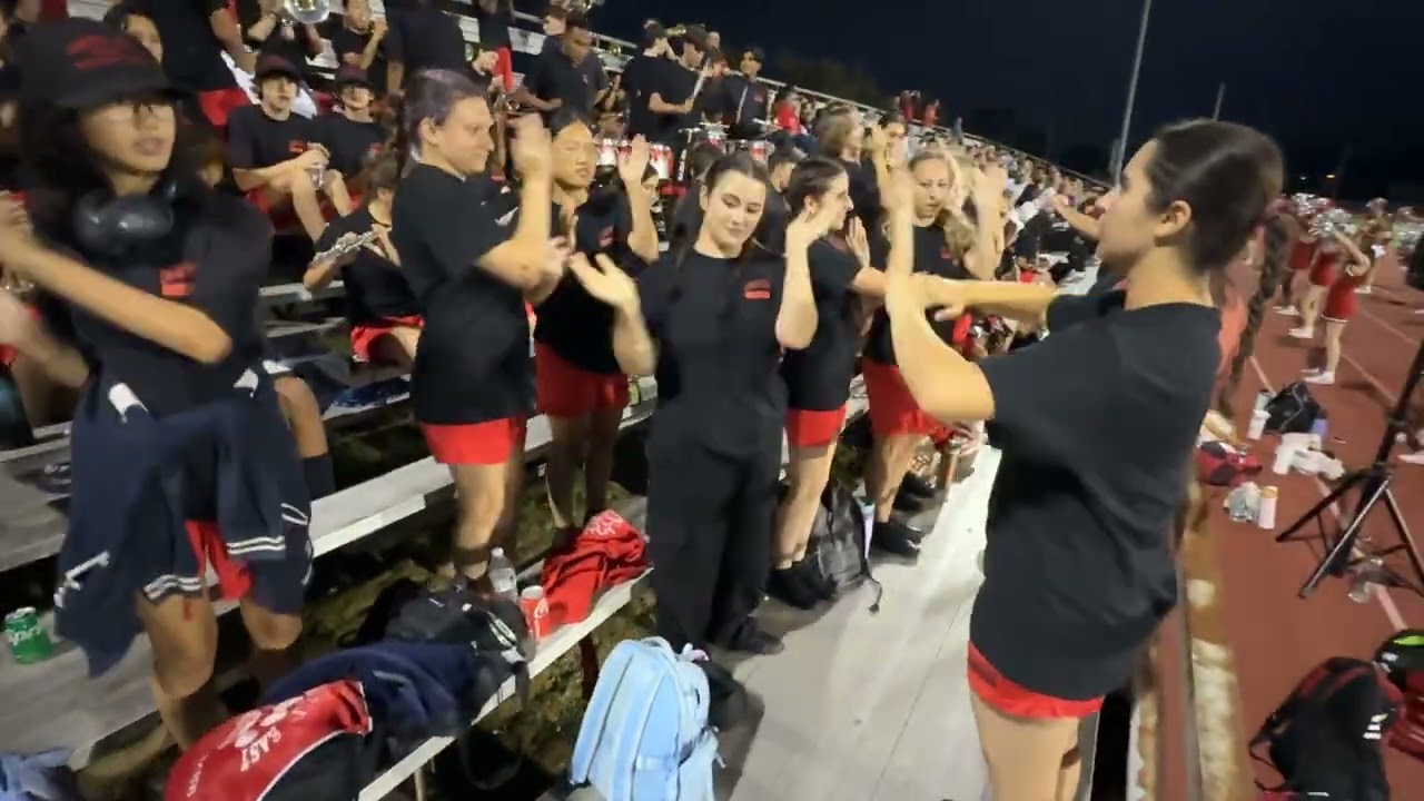 Cherry Hill High School East Marching Band performance at Triton High School on 9/12/25