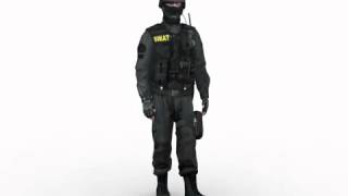 SWAT tactical unit 3d model by Rocketbox Libraries #m158 walk