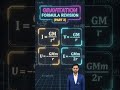 Gravitation Formula Revision in 10 Seconds ⚡ | JEE/NEET Physics | Part 1 #shorts