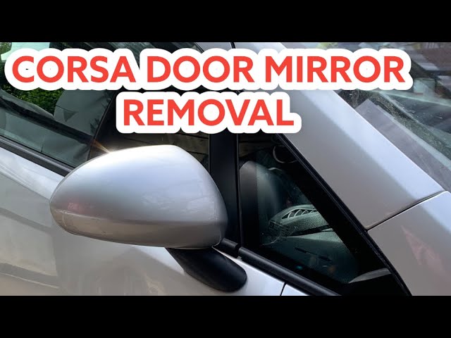 How to remove door mirror Vauxhall or Opel Corsa 