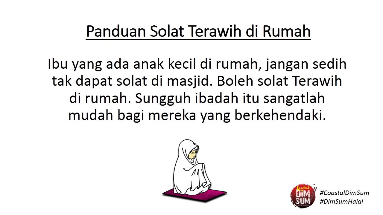 solat terawih di rumah