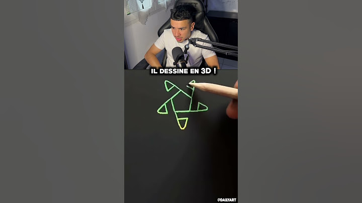 Il Dessine en 3D !