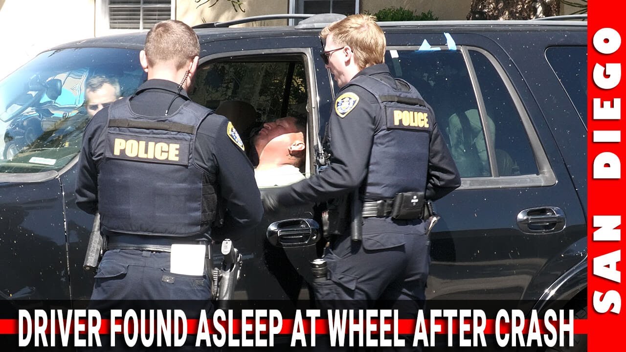 Driver Found Asleep at Wheel After Crash | Pacific Beach | 20240408 (4K ...