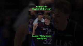 Cooper flagg wins rookie of the year || flagg dunk highlights.