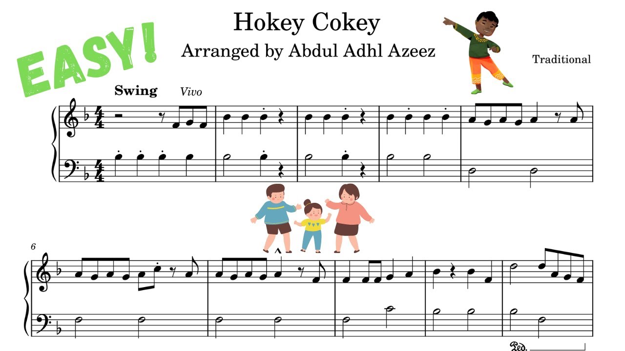 Hokey Cokey Song for Kids Lyrics. Easy beginner
