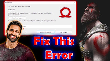 fix god of war crashing on startup | something went wrong with this game