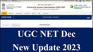 UGC NET DecNew Update 2023 | UGC NTA NET 2023 | UGC NET Dec 2023 | NET Dec Exam 2023