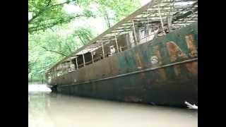 2016 cincinnati paddlefest -ghost ship tour- 110 year old ghost ship lost to time.