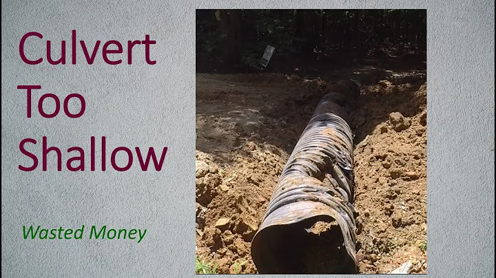 Culvert installation FAIL