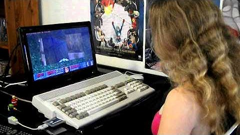 Me playing Ultimate DOOM on my Amiga A1200