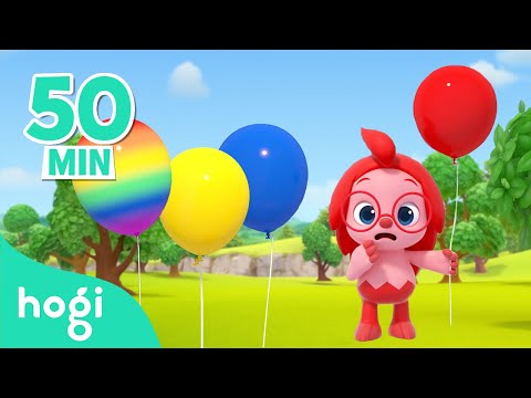 Learn Colors with Balloon and more! | Colors & Songs for Kids | Pinkfong Hogi