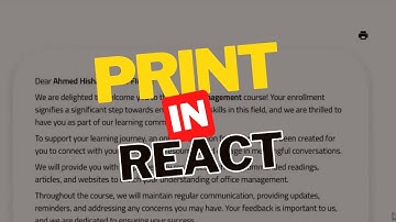 How to print in React | React to Print | How to print div in React | #react #print