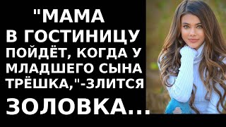 Истории из жизни Мама в гостиницу пойдет, когда у младшего сына трешка