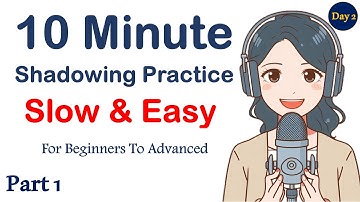 10 minuten schaduwoefening | Langzaam en gemakkelijk | Dagelijks spreken voor beginners