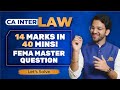 LIVE FEMA Revision in 40 Minutes | FEMA Master Question | CA Inter | Sept'26 & Jan'27 | CA Shubham