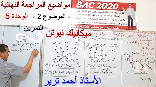 ميكانيك نيوتن - حركة جسمين : تمرين مهم