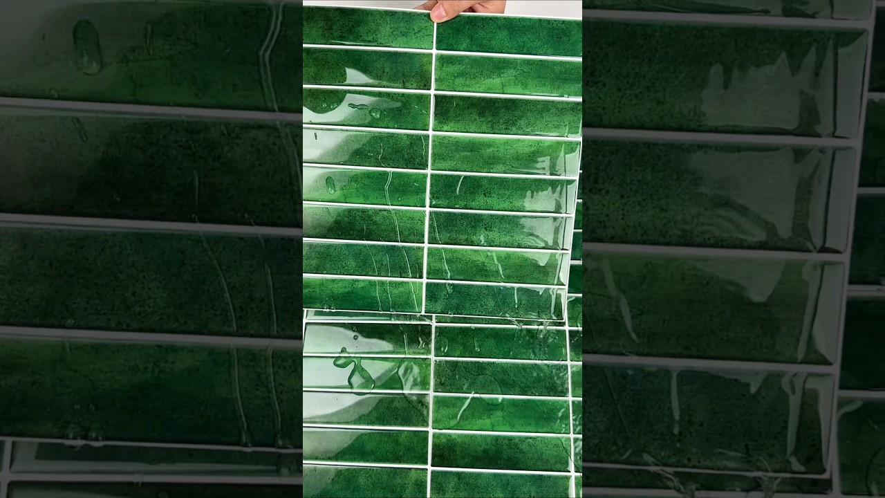 peel and stick green  smart tile 