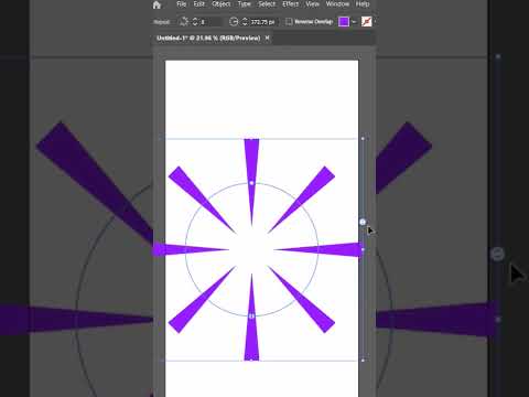 Radial Circle كيف منعمل دائرة شعاعية 
