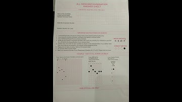 OMR Sheet|AIBE|#ShortsAIBE