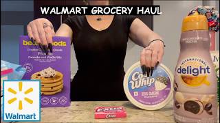 ASMR Gum Chewing Walmart Grocery Haul | Whispered