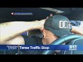 Tense traffic stop caught on camera