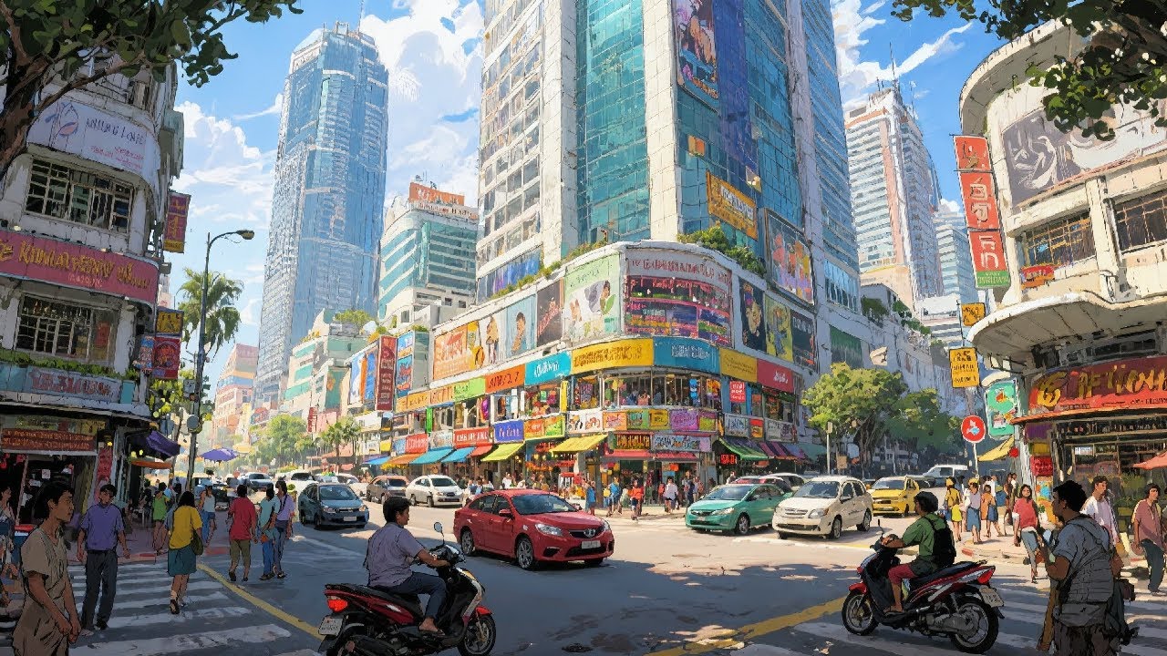 Джохор-Бару, Малайзия🇲🇾 Откройте для себя второй по величине город Малайзии (4K HDR)