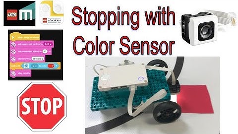 LEGO Mindstorms, Robot Inventor, SPIKE Prime, Stopping with Color Sensor