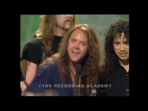 Metallica won Best Metal Performance for 'Metallica' | 34th Annual Grammy Awards (1992)