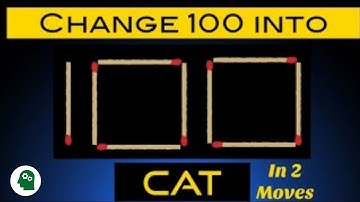 Turn 100 into Cat in 2 Move | Logic Puzzles | Custom Puzzle