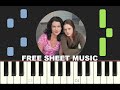 Gilmore girls opening 2000 piano tutorial with free sheet music pdf