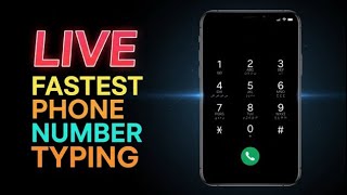 🔴 Phone Number Typing Challenge! | LIVE
