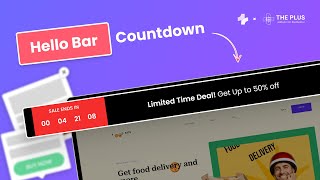 How to Create Elementor Hello Bar Popup with Countdown Timer? (Part 1/5)