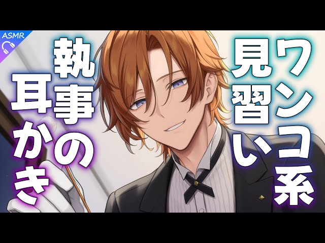 【ASMR】A Puppy-Like Apprentice Butler and a Night Pampered with Ear Cleaning【Ear Cleaning/Sleep Induc