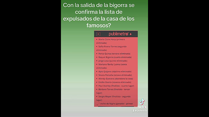 Con la salida de la bigorra se confirma la lista de expulsados de la casa de los famosos?