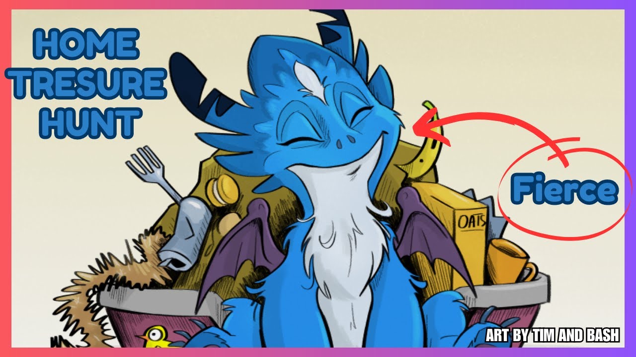 The Little Dragon's Glittering Adventure: A Treasure Hunt in a Human Home | Short Comic Animation #6