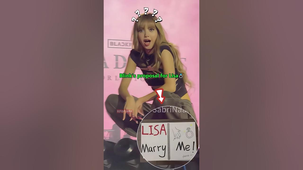 Lisa's reaction when a fan proposed to her!!ππ #blackpink #kpop #blink #lisa Lisa's reaction when a fan proposed to her!!ππ #blackpink #kpop #blink #lisa