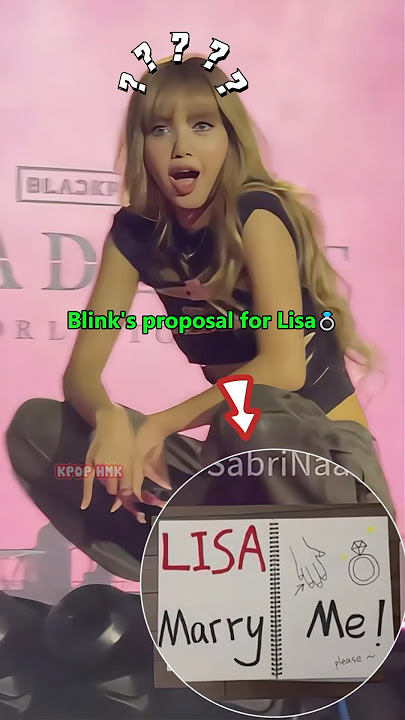 Lisa's reaction when a fan proposed to her!!💍😍 #blackpink #kpop #blink #lisa