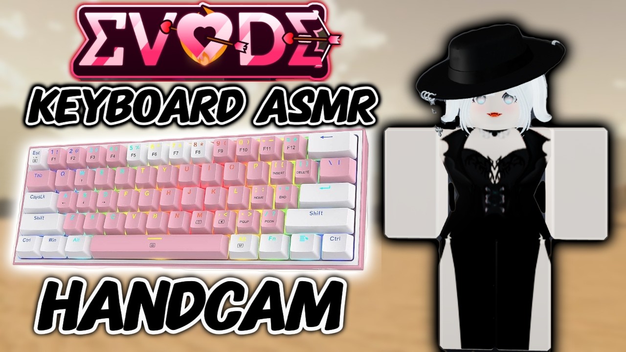 EVADE KEYBOARD ASMR + K617 FIZZ PINK | HANDCAM #52 ⌨️💓