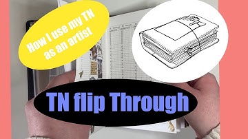 A5 Travelers Notebook Flip Through/ How I use My TN as An Artist