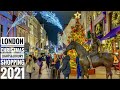 2021 Christmas Lights London | New Bond Street Luxury Christmas Shopping - London Night Walk[4K HDR]