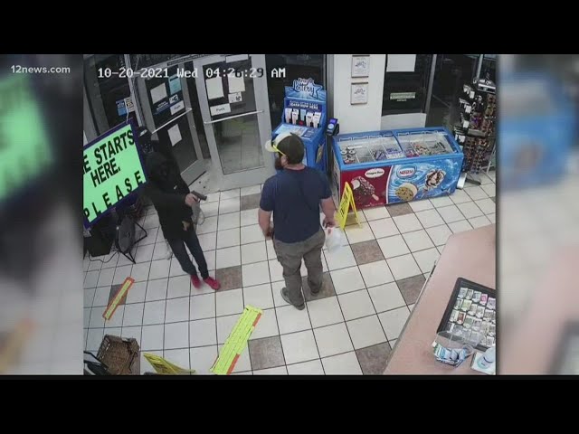 Marine stops gas station armed robbery in Yuma by disarming suspect class=