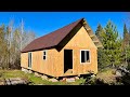 Building A Simple Affordable Off Grid Cabin: Installing Windows, Starlink 