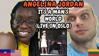 REACTION TO Angelina Jordan - It's a Man's World (Live in Oslo) | FIRST TIME HEARING Resimi