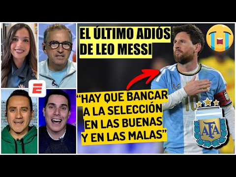 MESSI SE DESPIDIÓ con un MENSAJE FUERTE para la afición de la SELECCIÓN ARGENTINA | Exclusivos